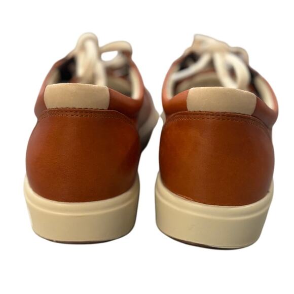 ECCO Women's Soft 7 Tie Fashion Sneaker Cognac 4-4.5 - Picture 4 of 9